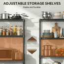 2640 LBS Industrial Metal 4 Tier Shelving