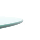 20" Round Tempered Glass Table Top Clear Glass 1 / 4" Thick Round Polished Edge - Transparent by HouseOfZazla