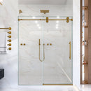56"-60"W x 72"H Frameless Single Sliding Shower Door by HouseOfZazla