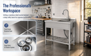 Stainless Steel Utility Sink, Freestanding Sink 2 by HouseOfZazla