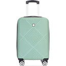 2Piece Luggage Sets ABS Lightweight Suitcase, Spinner Wheels, (20/14) OLIVE GREEN