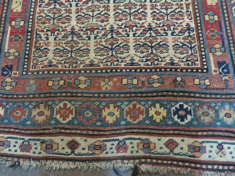 5' X 9' Antique Handmade Caucasian Kuba Wool Rug Veg Dye Runner Nice