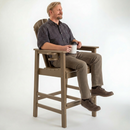 HDPE Bar Height Adirondack Chair with Cup Holder by HouseOfZazla