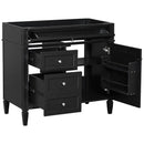 Bathroom Vanity With 2 Drawers and Tip-Out Storage Cabinet by HouseOfZazla