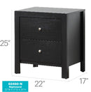 Charming Nightstand With Drawers by Unique Piece Furniture