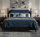 King Bed Frame, Solid Wood Platform with Slats, Modern by HouseOfZazla