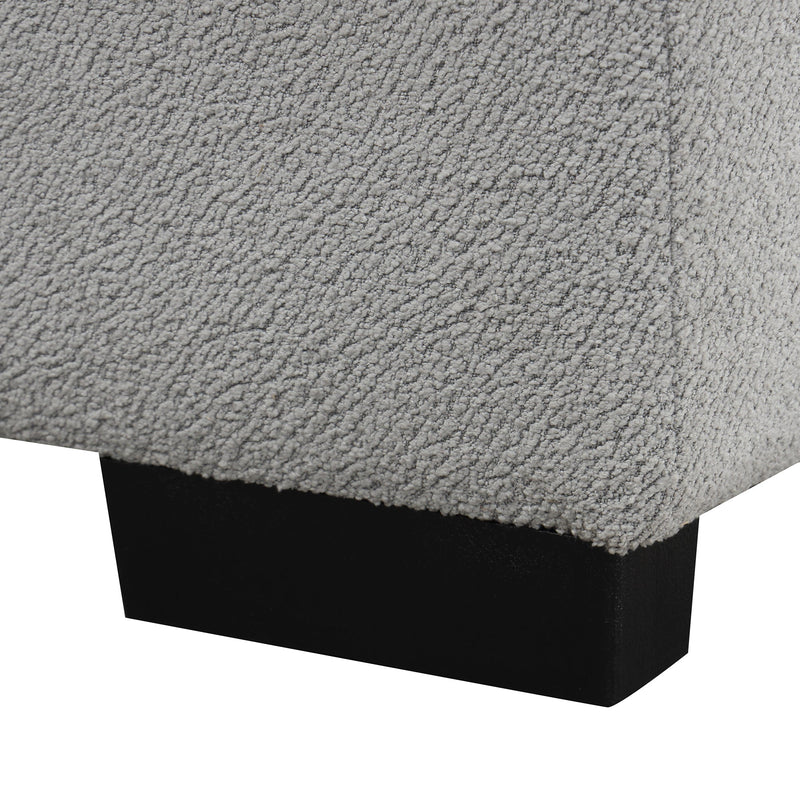 82.6" L-shaped Sectional Pull Out Sofa Bed Sleeper Sofa with Two USB Ports, Two Power Sockets and a Movable Storage Ottoman, Gray