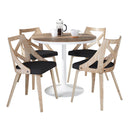 Dakota Charlotte - 5 Piece Dining Set Contemporary by HouseOfZazla