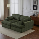 Double Chaise Lounge Chair, Oversized Upholstered Sleeper Cloud Couch