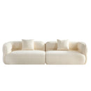 Sectional Sofa With Durable Fabric, Solid Wood Frame, And High Density Sponge Fill by HouseOfZazla