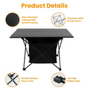 Foldable Camping Table With Storage Basket Rustproof Portable Aluminum Alloy Roll-Up Camping Table With Carrying Bag For Camping Hiking BBQ Picnic Fis by GBruno Store