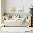 Twin Size Upholstered Daybed With Pop Up Trundle by HouseOfZazla