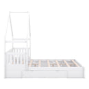 House Style Platform Bed With Guardrail And 2 Drawers by HouseOfZazla