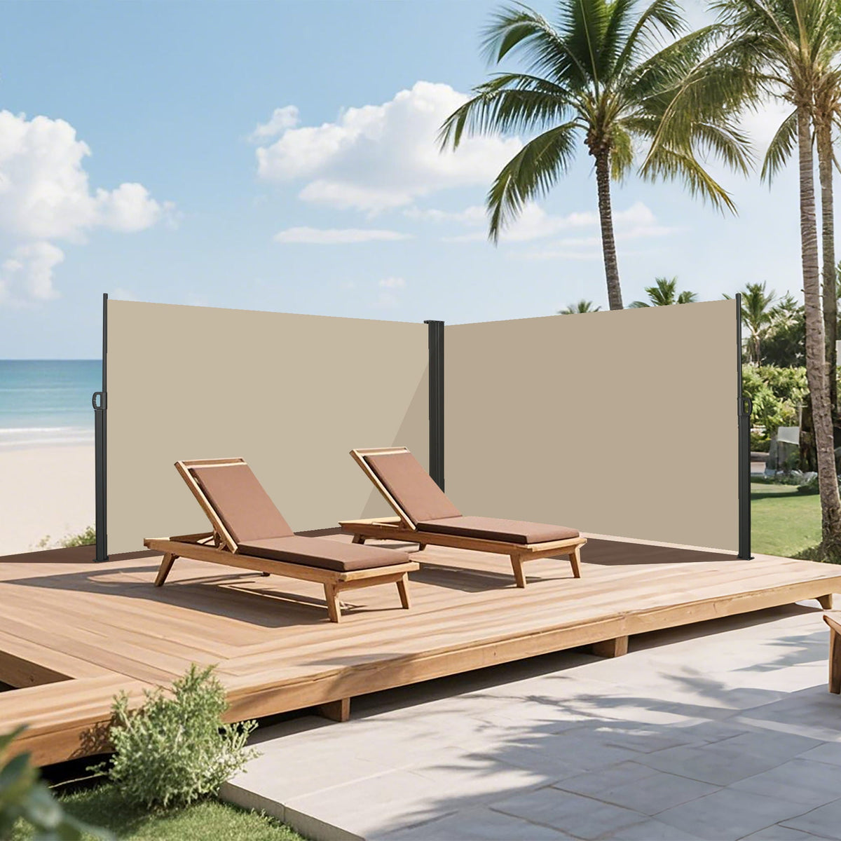 Retractable Side Awning, Waterproof And UV Resistant, Privacy Screen For Patio, photo 13 of 15