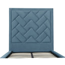Crosby - Bed With Upholstered Headboard And Slats by HouseOfZazla