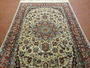 4' X 6' Handmade Ultra Fine Chinese Floral Oriental Wool Rug Hand Knotted Beige