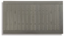 Visola - RECT Dining Table w/Umb OPT - Gray