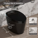 Smart Toilet with Bidet Built-in, Heated Seat, Warm Water & Remote Control by HouseOfZazla