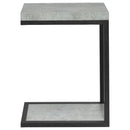 Snack Table With Industrial Base