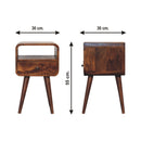 Mini Open Bedside Nightstand by HouseOfZazla