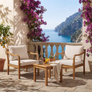Acacia Wood Patio Furniture Club Chair Set of 2 by HouseOfZazla