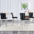 Bar Chairs & Crystal Clasp Design (Set of 2)