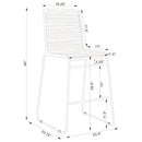 Jerome - Bar Chair (Set of 2) - Charcoal by HouseOfZazla