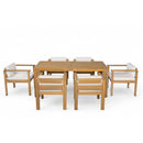 TREXM 7-Piece Patio Dining Table Set for 6