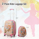 2PC Kids Luggage Set Rolling Suitcase & Backpack-Pink by LJGDeals