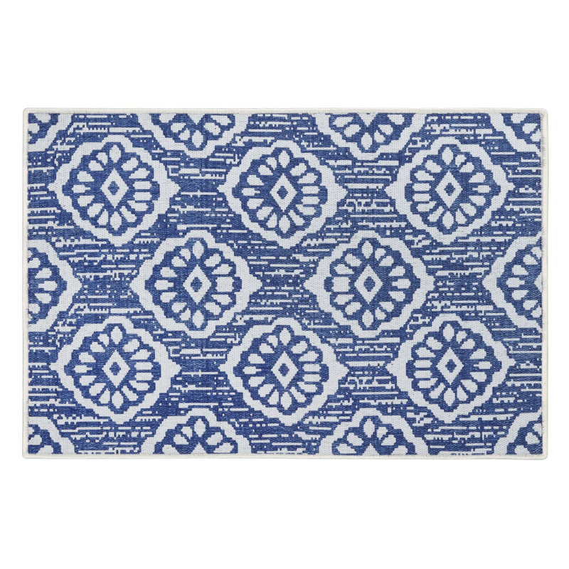 Sussexhome Flower Collection 2 x 3 Foot Heavy Duty Low Pile  Landing Rug Runner