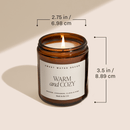 Fall Leaves Soy Candle - Amber Jar - 9 oz by Sweet Water Decor