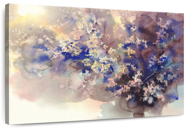 Cherry Floral Abstract Wall Art