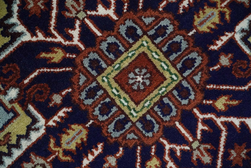 9x12 and Runner Traditional Mustard, Silver and Ivory Hand knotted wool Area Rug