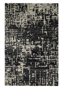 9x12 Hand Knotted Beige and Brown Modern Abstract Contemporary Recycled Silk Area Rug | OP36