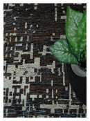 Recycled Silk Area Rug - Hand Knotted Modern Abstract 5x8 9x12