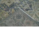 9x12 Hand Knotted Gray, Charcoal and Olive Traditional Wool Rug