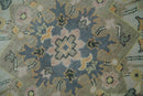 9x12 Hand Knotted Gray, Charcoal and Olive Traditional Wool Rug