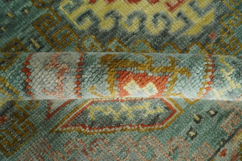 9x12 Hand Knotted Gray, Silver and Beige Oriental Traditional Wool Area Rug, Living Room and Bedroom Rug