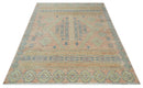 9x12 Hand Knotted Heriz Serapi Peach, Beige and Blue Area Rug