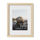 Standalone Glass Oak Wood Frames