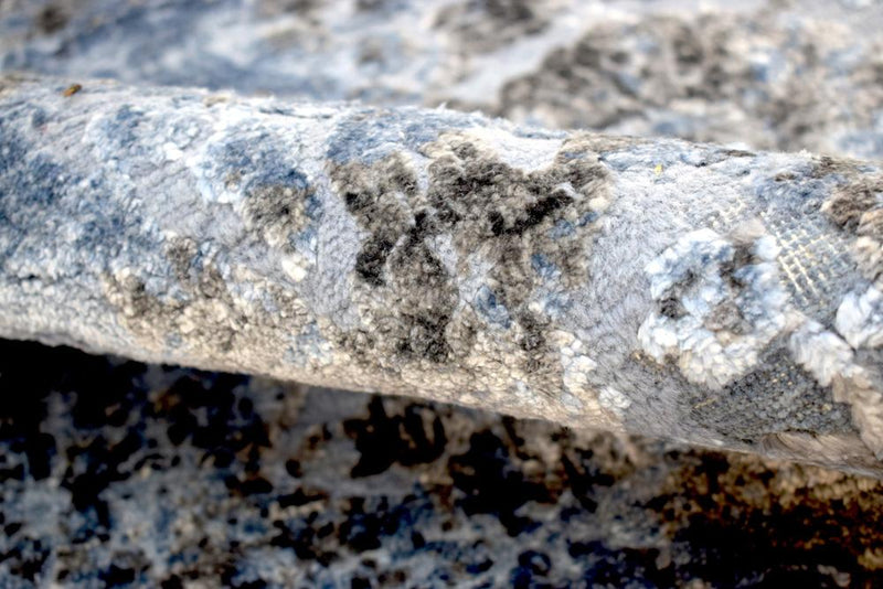 9x12 | Modern Hand made Hand-spun wool and Handspun Bamboo Silk Area Rug | TRD2028912