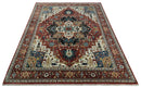 9x12  Traditional Fine Premium Ivory, Black and Brown Hand knotted wool Area Rug