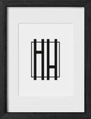 Black Oak Glass Picture Frame