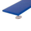 Cobalt Blue 4x16 Glossy Subway Glass Tile (12 pack, 5.33 sq ft/case) - Sample