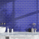 Cobalt Blue 3x6 Matte Subway Glass Tile (40 pack, 5 sq ft/case)