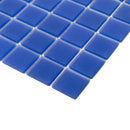 Cobalt Blue 12x12 Matte Square Glass Mosaic Tile (10 pack, 9.67 sq ft/case) - Sample