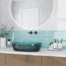 Sky Blue 3x12 Glossy Subway Glass Tile (20 pack, 5 sq ft/case) - Sample