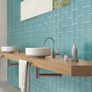 Sky Blue 3x6 Matte Subway Glass Tile (40 pack, 5 sq ft/case)