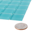 Sky Blue 12x12 Matte Square Glass Mosaic Tile (10 pack, 9.67 sq ft/case)