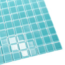 Sky Blue 12x12 Glossy Square Glass Mosaic Tile (10 pack, 9.67 sq ft/case) - Sample